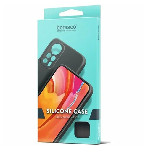 Накладка силиконовая BoraSCO Silicone Case Infinix 12 Pro Black фото 